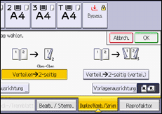 Abbildung Bedienfeld-Display