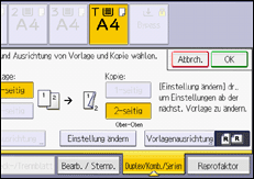 Abbildung Bedienfeld-Display