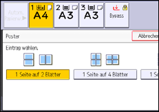 Abbildung Bedienfeld-Display
