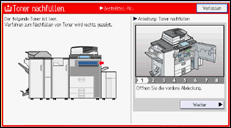Abbildung Bedienfeld-Display