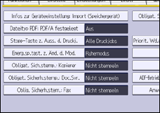 Abbildung Bedienfeld-Display