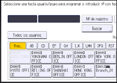Ilustración de la pantalla panel de mandos