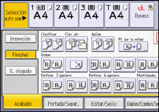 Ilustración de la pantalla panel de mandos