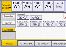 Ilustración de la pantalla panel de mandos