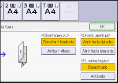Ilustración de la pantalla panel de mandos