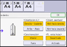 Ilustración de la pantalla panel de mandos