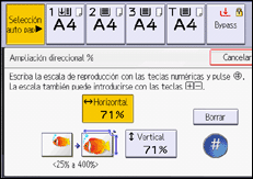 Ilustración de la pantalla panel de mandos