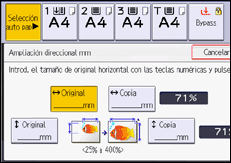 Ilustración de la pantalla panel de mandos