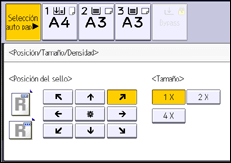 Ilustración de la pantalla panel de mandos