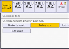 Ilustración de la pantalla panel de mandos