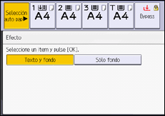 Ilustración de la pantalla panel de mandos