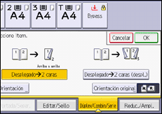 Ilustración de la pantalla panel de mandos