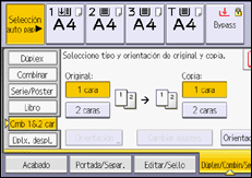 Ilustración de la pantalla panel de mandos