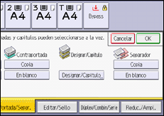 Ilustración de la pantalla panel de mandos