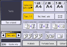 Ilustración de la pantalla panel de mandos