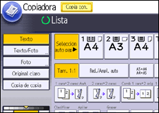 Ilustración de la pantalla panel de mandos
