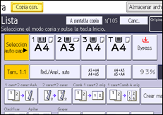 Ilustración de la pantalla panel de mandos