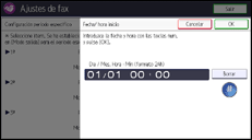 Ilustración de la pantalla panel de mandos