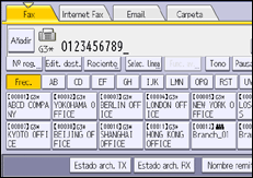 Ilustración de la pantalla panel de mandos
