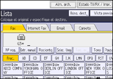 Ilustración de la pantalla panel de mandos