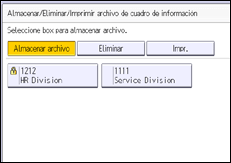 Ilustración de la pantalla panel de mandos