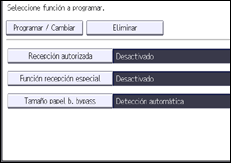 Ilustración de la pantalla panel de mandos