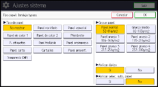 Ilustración de la pantalla panel de mandos