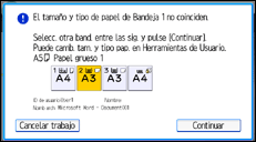 Ilustración de la pantalla panel de mandos
