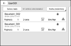 Ilustración de la pantalla panel de mandos