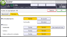 Ilustración de la pantalla panel de mandos