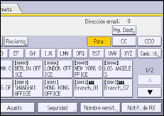 Ilustración de la pantalla panel de mandos