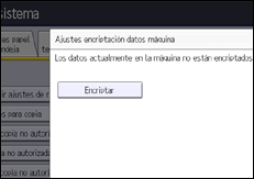 Ilustración de la pantalla panel de mandos