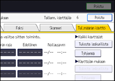 Käyttöpaneelin näyttö