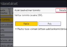 Käyttöpaneelin näyttö