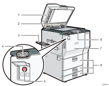 Numeroitu kuva päälaitteen näytöstä