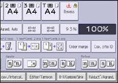 Illustration de l'écran du panneau de commande