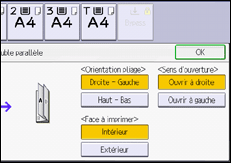 Illustration de l'écran du panneau de commande
