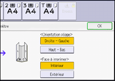 Illustration de l'écran du panneau de commande