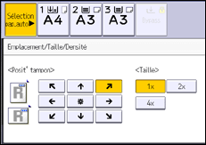 Illustration de l'écran du panneau de commande