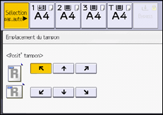 Illustration de l'écran du panneau de commande