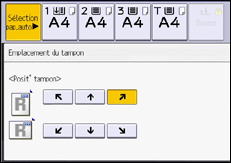 Illustration de l'écran du panneau de commande