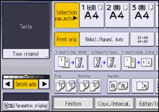Illustration de l'écran du panneau de commande
