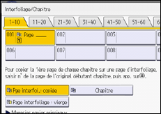Illustration de l'écran du panneau de commande