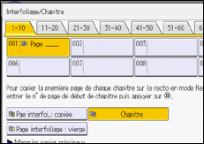 Illustration de l'écran du panneau de commande