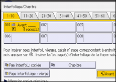 Illustration de l'écran du panneau de commande