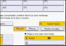 Illustration de l'écran du panneau de commande
