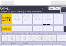 Illustration de l'écran du panneau de commande