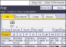 Illustration de l'écran du panneau de commande