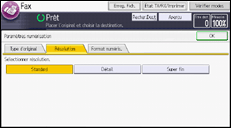 Illustration de l'écran du panneau de commande