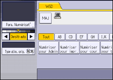 Illustration de l'écran du panneau de commande